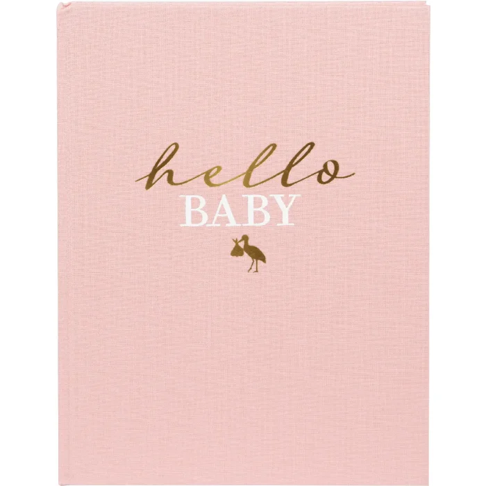 Goldbuch baby diary hello.baby rosé 21x28 cm 44 pages gold embossing