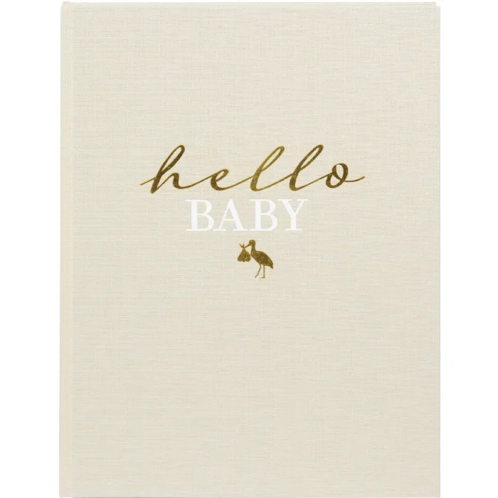 Goldbuch baby diary hello.baby Beige 21x28 cm 44 pages gold embossing