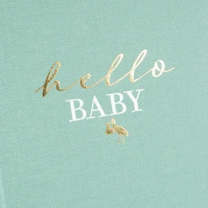 Goldbuch baby diary hello.baby Aqua 21x28 cm 44 pages gold embossing