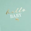 Goldbuch baby diary hello.baby Aqua 21x28 cm 44 pages gold embossing