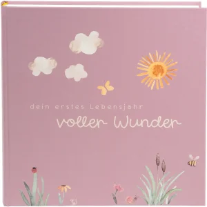 Goldbuch baby album full of wonder meadow dusky pink...