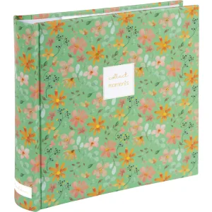 Goldbuch Floral Whisper slip-in album 200 photos 10x15 cm green pink 22x22 cm