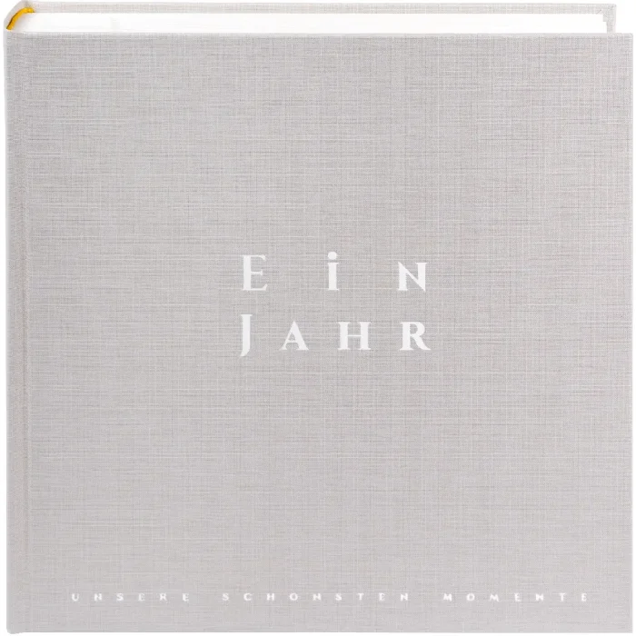 Goldbuch photo album One year sand grey 30x31 cm linen cover 100 pages