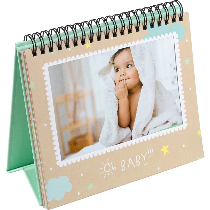 Goldbuch flip frame Oh Baby 18x16 cm for 12 photos 10x15 cm table stand