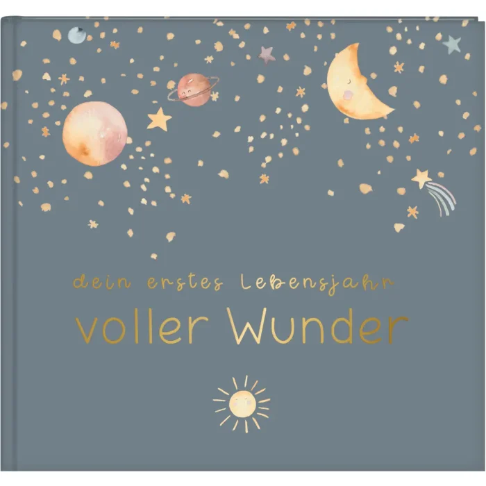 Goldbuch Baby diary full of wonder - Space blue 24x22 cm 100 pages