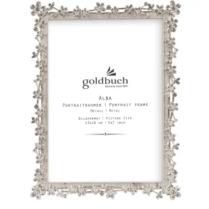 Goldbuch metal picture frame Alba 10x15 cm silver floral...