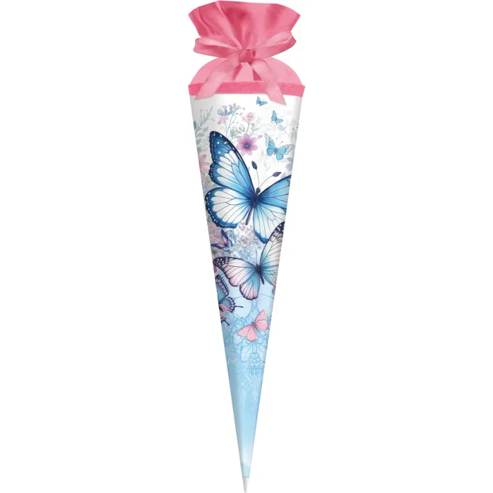 Goldbuch school cone butterfly garden blue pink 70x19 cm