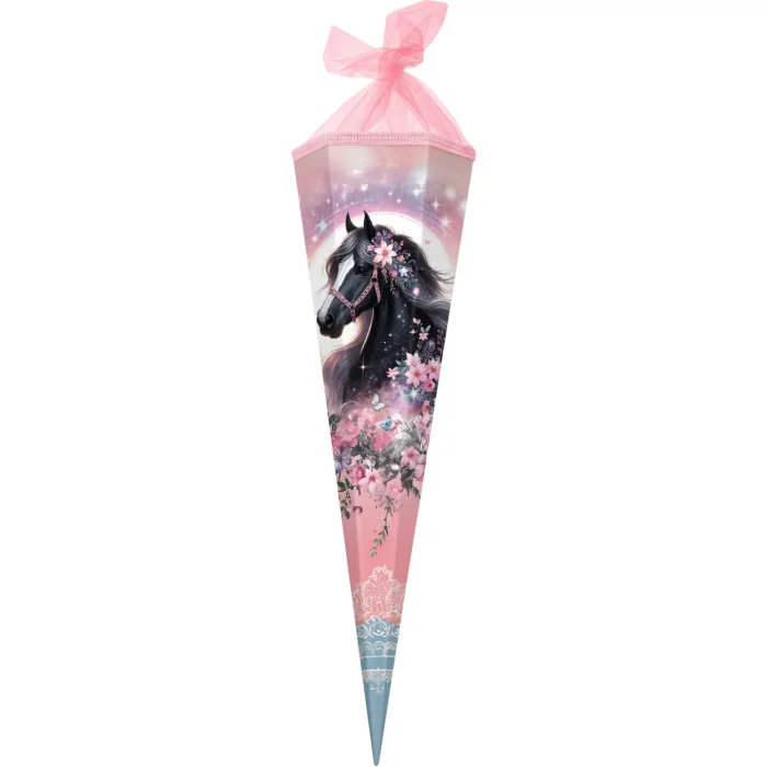 Goldbuch school cone 85 cm 6-cornered Luna horse motif pink