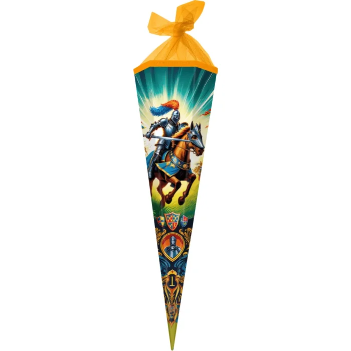 Goldbuch school cone 85x19 cm 6-cornered knight heroes blue yellow