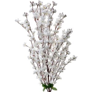 Clayre & Eef 5PL0127W Decoration branch with flowers...