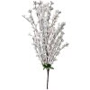 Clayre & Eef 5PL0127W Decoration branch with flowers 40x10x100 cm