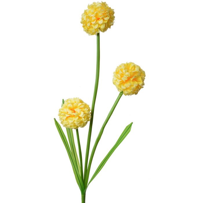 Clayre & Eef 5PL0132Y Decoration Branch with Flowers Yellow 12x8x84 cm