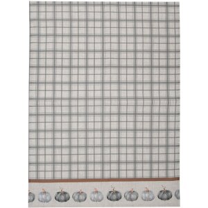 Clayre & Eef CSP42-1 Kitchen Towel Grey Pumpkin Motif...