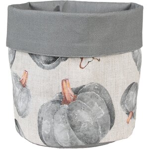 Clayre & Eef CSP50 Bread Basket Pumpkin Motif Grey...