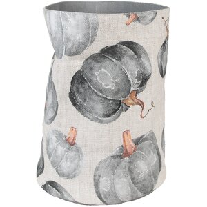 Clayre & Eef CSP50 Bread Basket Pumpkin Motif Grey...