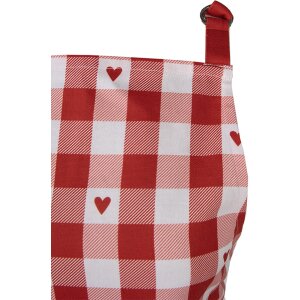 Clayre & Eef LVT41 Apron Red White Heart Pattern 70x85 cm