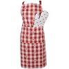 Clayre & Eef LVT41 Apron Red White Heart Pattern 70x85 cm