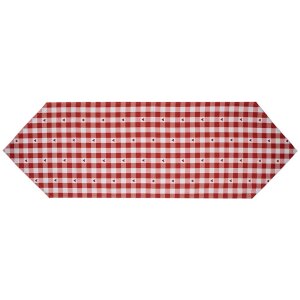 Clayre & Eef LVT65 Table runner heart pattern red...