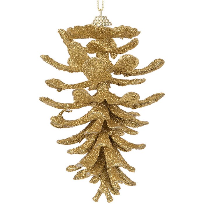 Clayre & Eef 65792 Decoration pendant pine cone Ø 9x15 cm