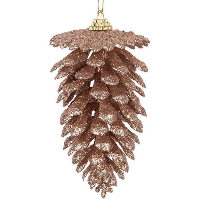 Clayre & Eef 65793 Decoration pendant pine cone Ø 7x13 cm