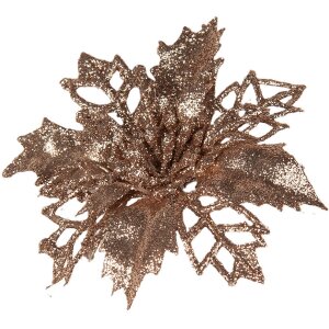 Clayre & Eef 65783 Christmas Decoration Flower Copper...