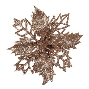 Clayre & Eef 65783 Christmas Decoration Flower Copper...