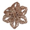 Clayre & Eef 65785 Christmas decoration flower copper-coloured Ø 6x2 cm plastic