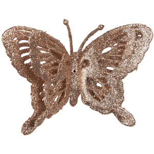 Clayre & Eef 65796 Decoration Butterfly Copper...