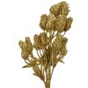 Clayre & Eef 65803 Decoration Branch with Flowers Gold 10x8x35 cm