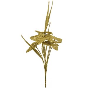 Clayre & Eef 65804 Decoration Branch Butterflies Gold...