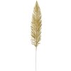 Clayre & Eef 65806 Decorative leaf gold plastic 7x1x45 cm