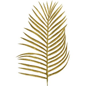 Clayre & Eef 65808 Decorative Leaf Gold Coloured...