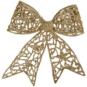 Clayre & Eef 65811 Decoration Christmas Bow Gold...