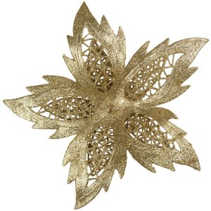 Clayre & Eef 65813 Christmas Decoration Flower Gold...