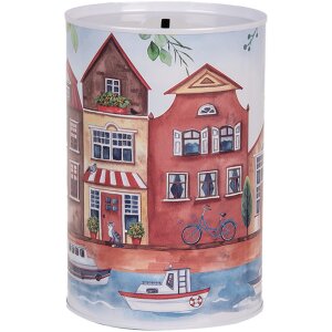 Clayre & Eef 6BL0158 Money Box Houses Boats Ø...