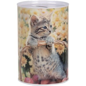 Clayre & Eef 6BL0162 Money box cat motif Ø...