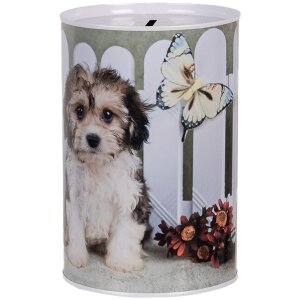 Clayre & Eef 6BL0163 Money Box Dog Ø 10x15 cm...