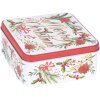 Clayre & Eef 6BL0175 Tin Box Set of 3 Christmas Design White Red