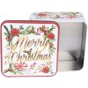 Clayre & Eef 6BL0175 Tin Box Set of 3 Christmas Design White Red