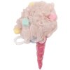 Clayre & Eef 65969P Shower Sponge Rose Unicorn Handle Ø 10x18 cm