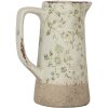 Clayre & Eef 6CE1924M Decorative Jug Ceramic Green Beige 16x11x20 cm Country Style