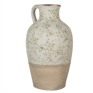 Clayre & Eef 6CE1926 Ceramic decorative jug green Ø 30x50 cm country style