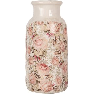 Clayre & Eef Vase 6CE1930L Beige Pink Ø 15x32...