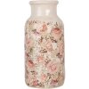 Clayre & Eef Vase 6CE1930L Beige Pink Ø 15x32 cm Ceramic Rose Decoration