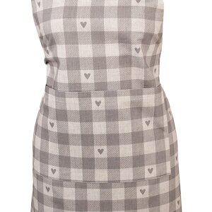 Clayre & Eef LVT41G Apron Cotton Grey Beige Country...