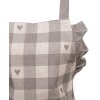 Clayre & Eef LVT41KG Childrens apron country style beige grey 56x48 cm