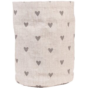 Clayre & Eef LVT50G Bread Basket Beige Grey Cotton...