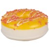 Clayre & Eef 65982 Decoration Donut Yellow Plastic Ø 8x3 cm