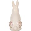 Clayre & Eef 6CE1959L Decorative Rabbit Beige Pink 16x12x28 cm