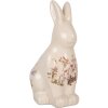 Clayre & Eef 6CE1959M Decorative Rabbit Beige Pink Ceramic 13x10x21 cm